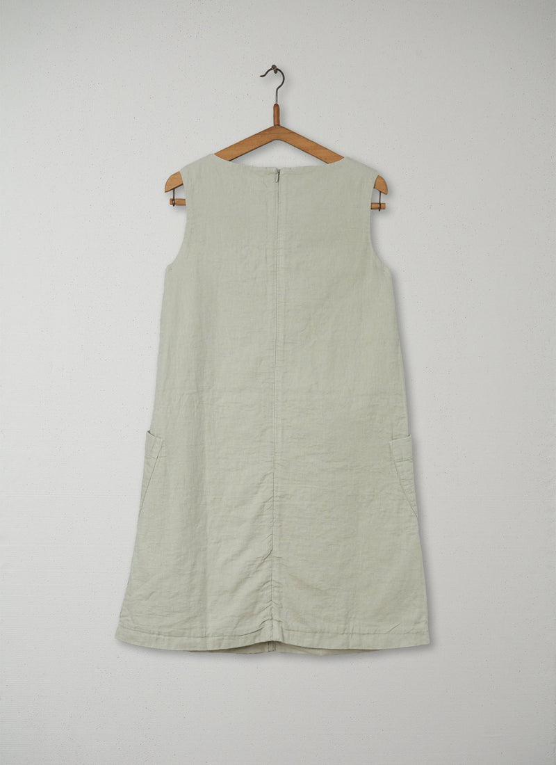 Reworn Double Faced Dress Size 8 (072) | Natural