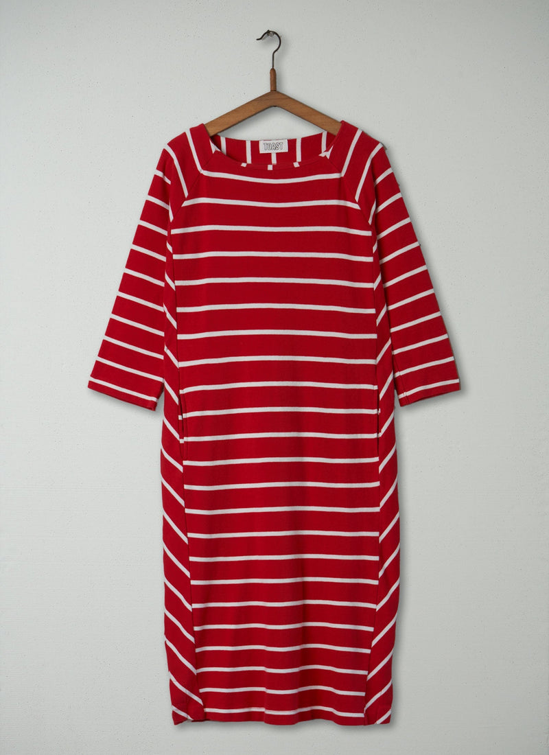 Reworn Stripe Dress Size 14 (515) | Multi
