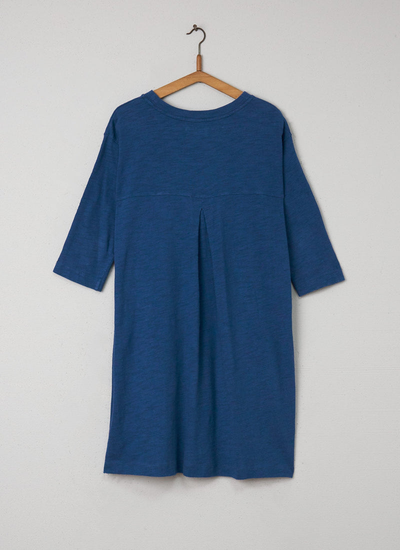 Reworn Heavy Cotton Dress Size 10 (051) | Blue