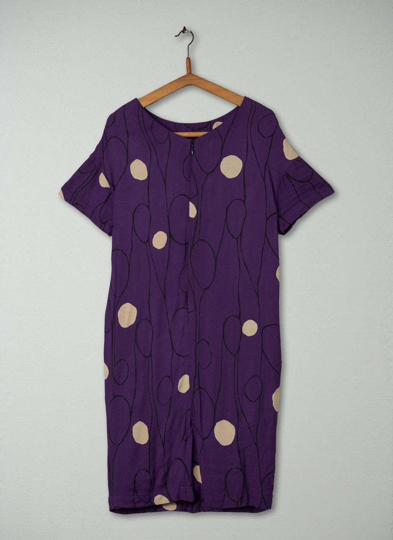Reworn Loop Print Dress Size 10 (401) | Multi