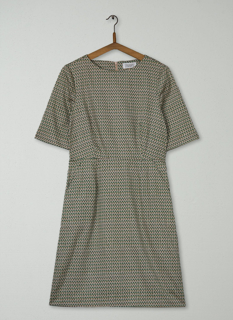 Reworn Geo Dress Size 10 (1645) | Multi