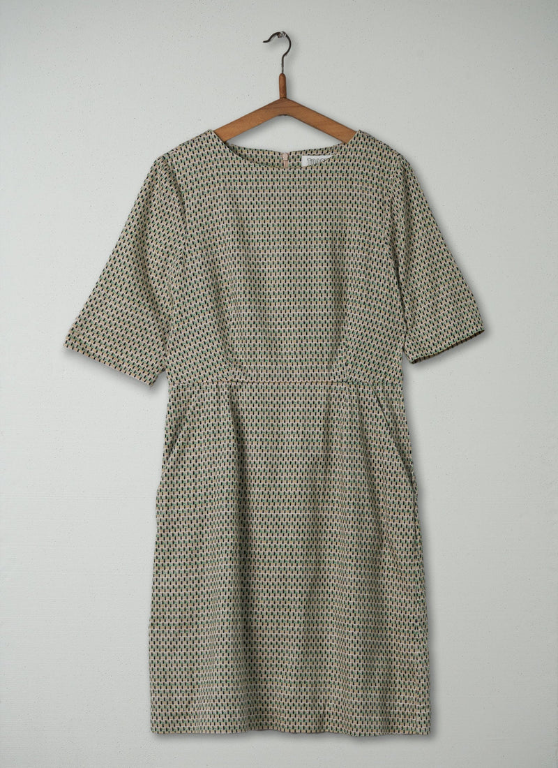 Reworn Geo Dress Size 12 (508) | Multi