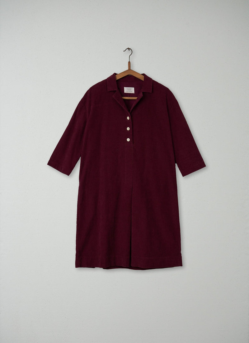 Reworn Elvire Shirt Dress Size 10 (153) | Berry