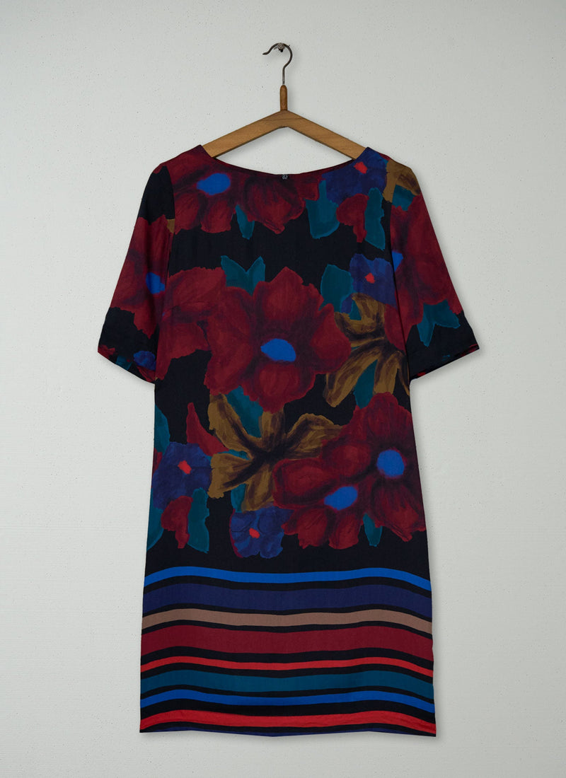 Reworn Floral Print Dress Size 8 (1680) | Multi