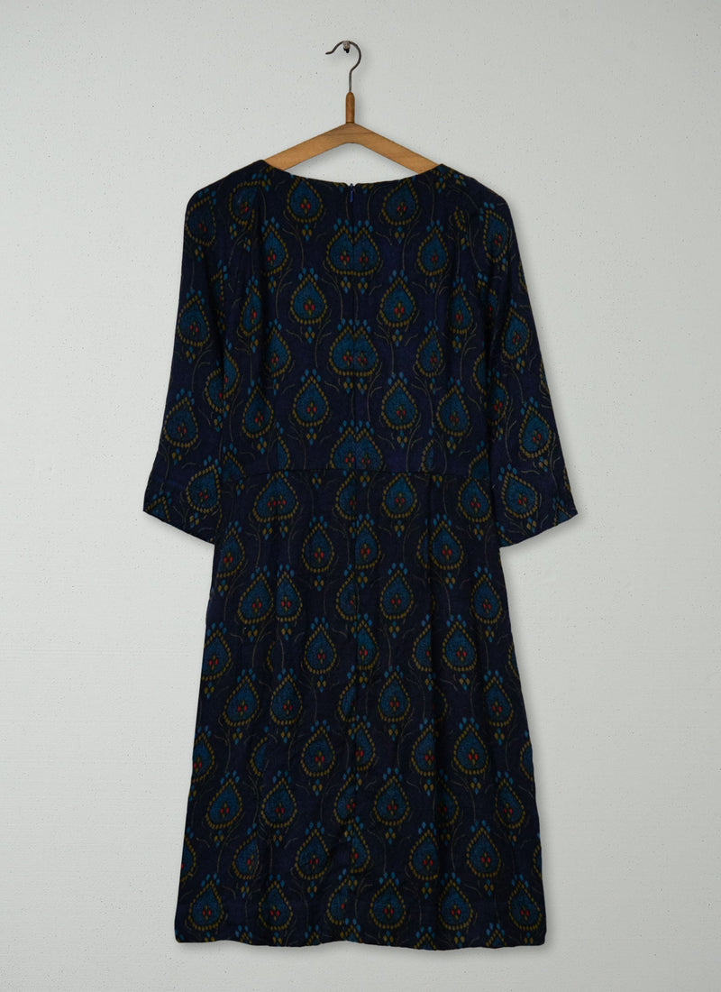 Reworn Block Print Franca Dress Size 12 (1656) | Multi