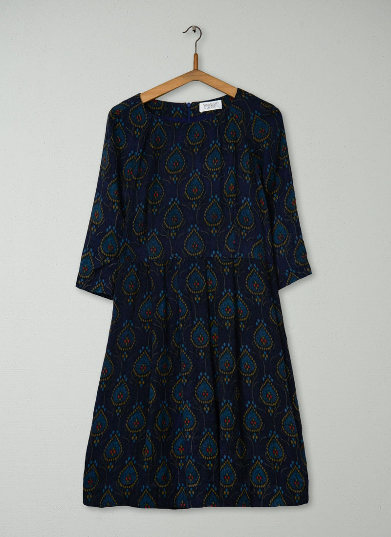 Reworn Block Print Franca Dress Size 12 (1656) | Multi