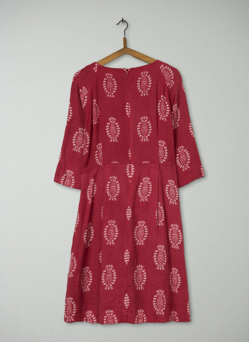 Reworn Block Print Dress Size 16 (1215) | Multi