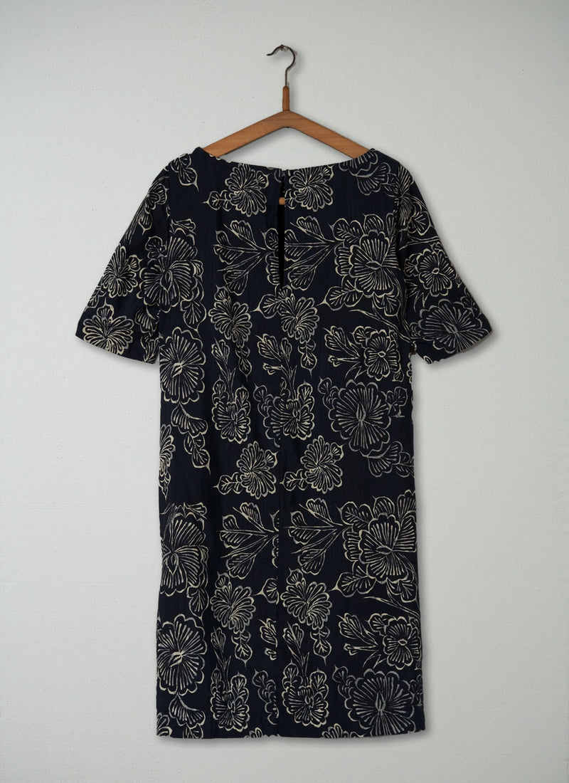 Reworn Batik Print Dress Size 10 (514) | Multi