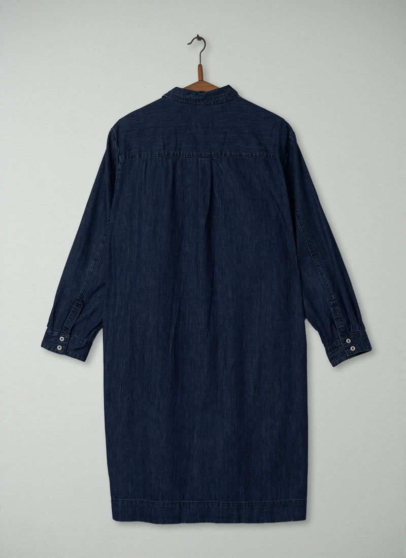 Reworn Denim Shirt Dress Size 16 (300) | Indigo