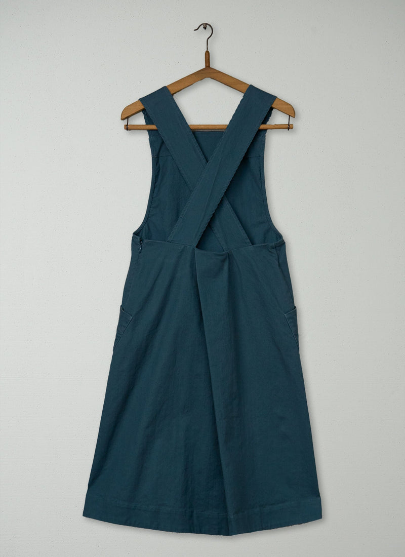 Reworn Emmet Pinafore Dress Size 8 (1665) | Teal