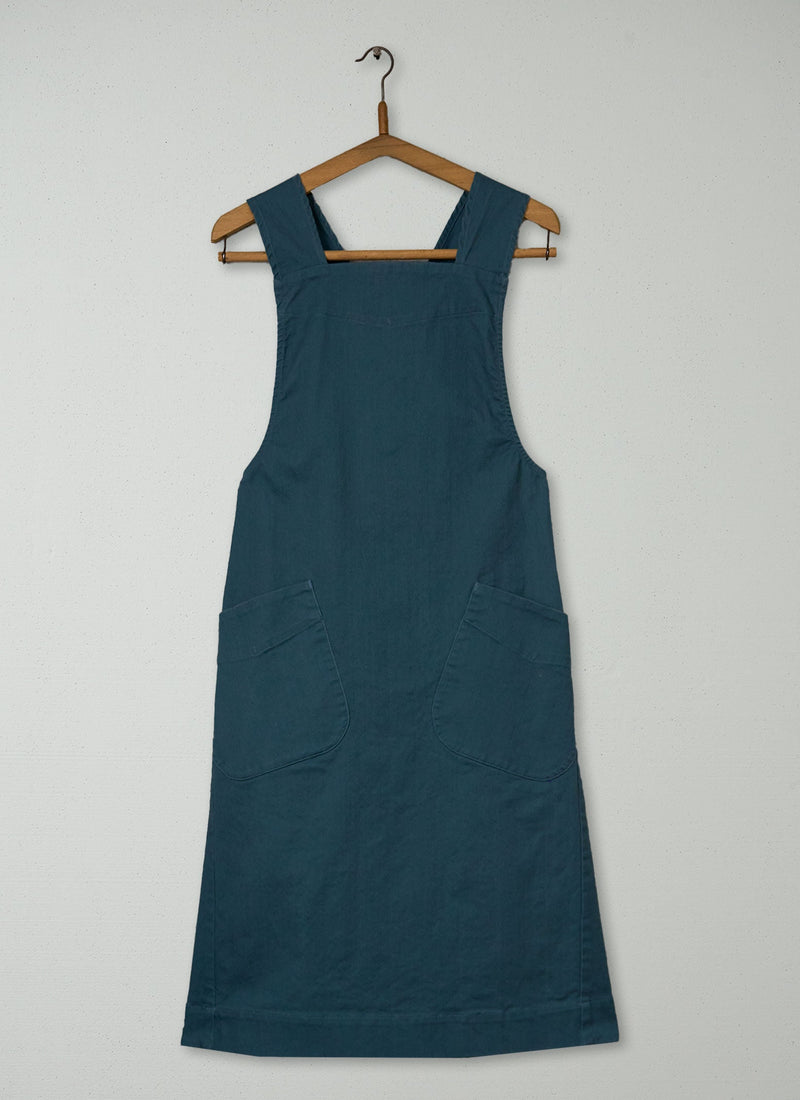 Reworn Emmet Pinafore Dress Size 8 (1665) | Teal