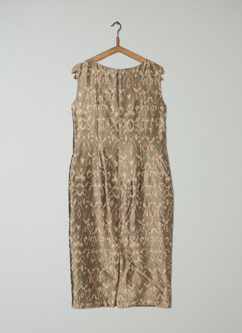 Reworn Ikat Column Dress Size 8 (313) | Multi