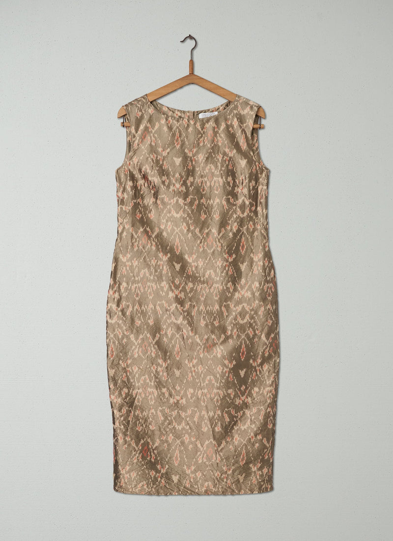 Reworn Ikat Column Dress Size 8 (313) | Multi