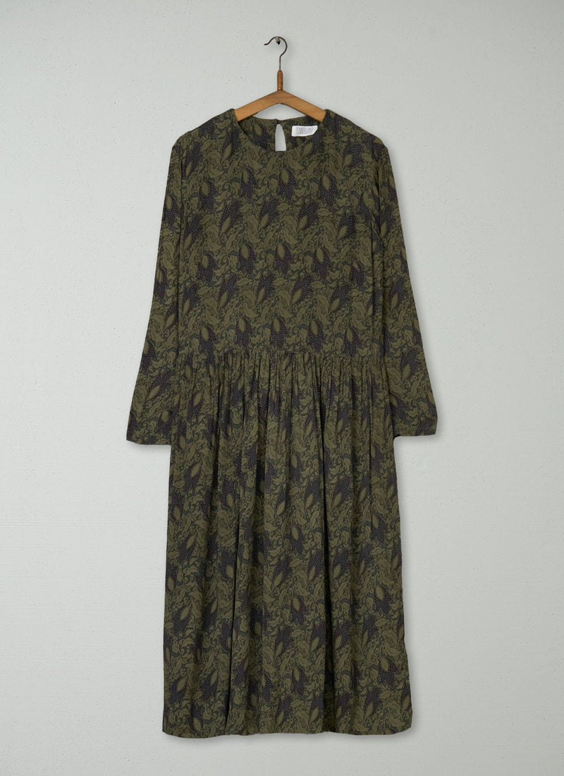 Reworn Lake Dahl Print Dress Size 12 (1472) | Multi
