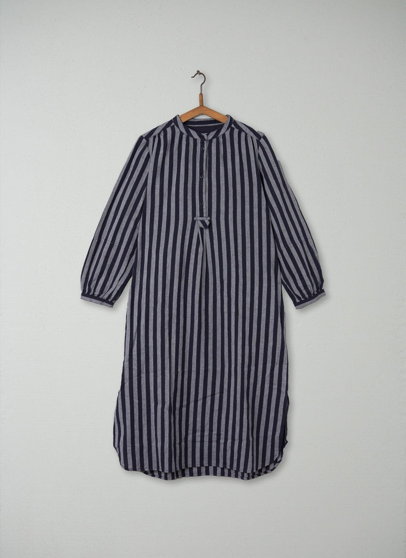 Reworn Emma Stripe Dress Size 10 (110) | Navy