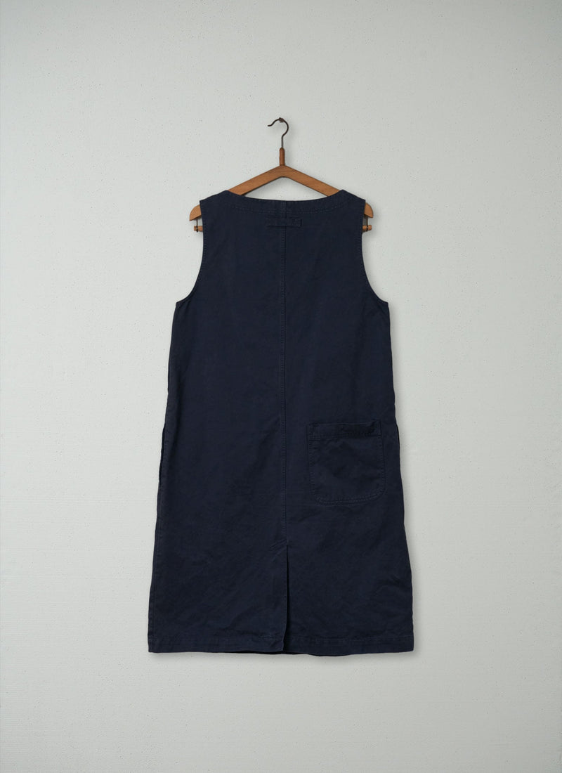 Reworn Cotton Shift Dress Size 12 (265) | Navy