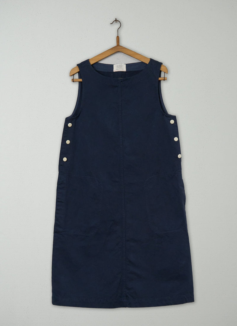 Reworn Cotton Shift Dress Size 16 (1387) | Slate
