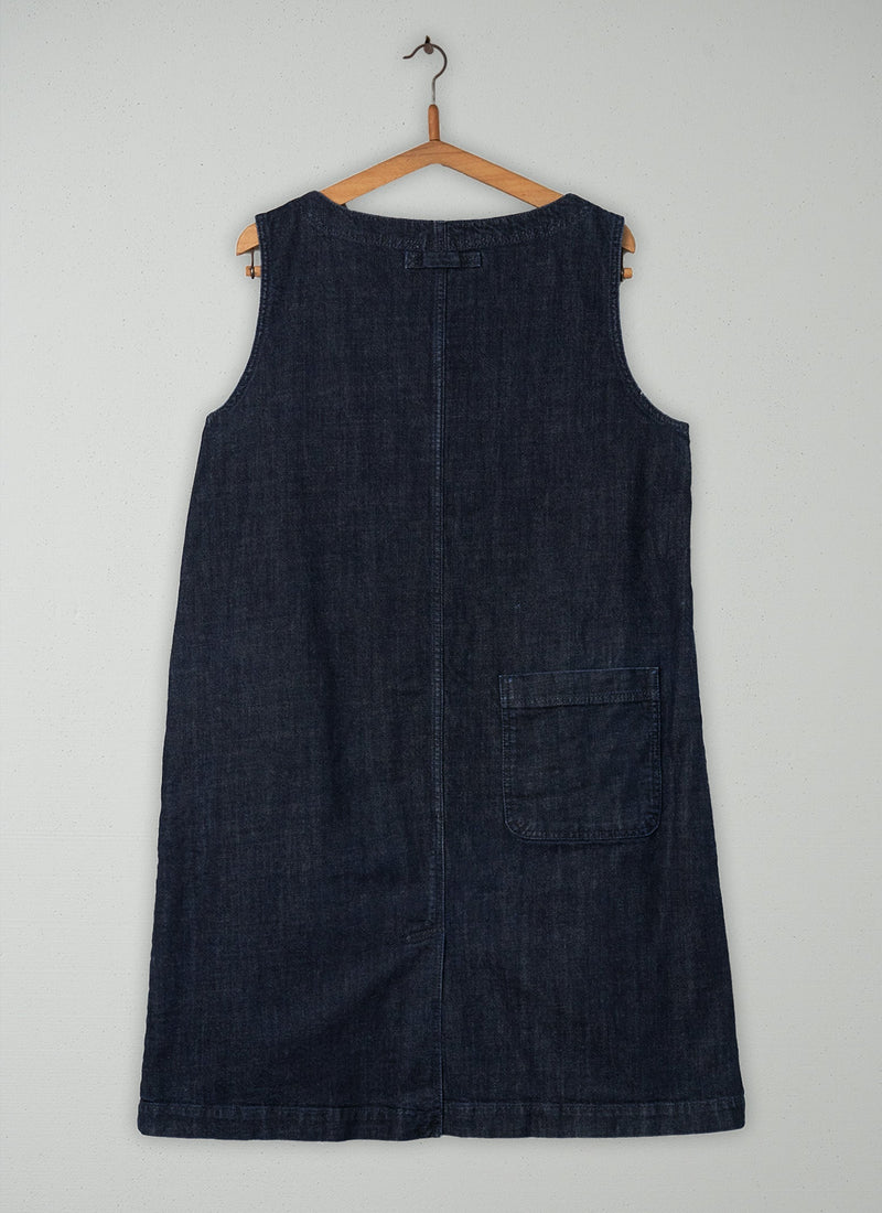 Reworn Sleeveless Workwear Dress Size 16 (392) | Indigo