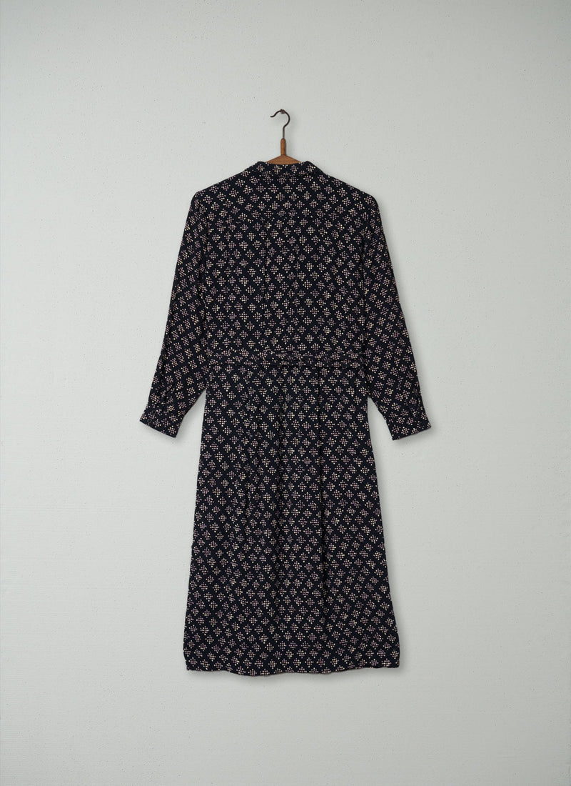 Reworn Diamond Dot Print Dress Size 10 (264) | Multi