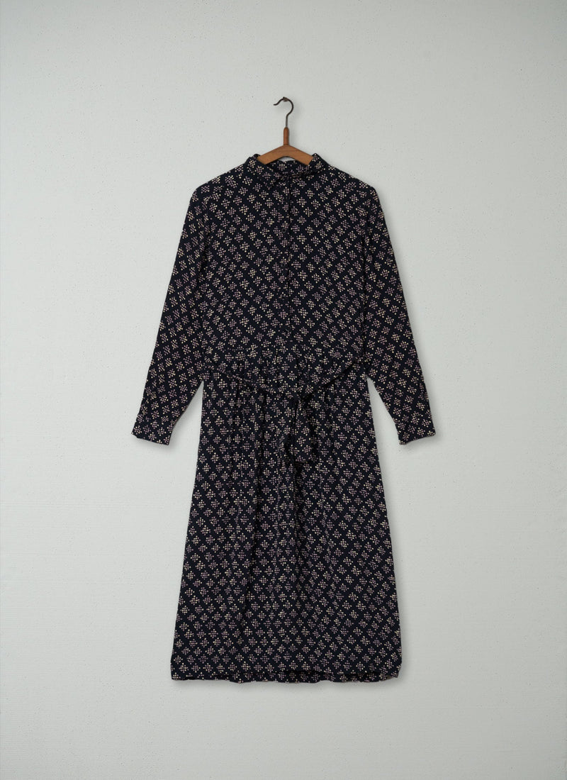 Reworn Diamond Dot Print Dress Size 10 (264) | Multi