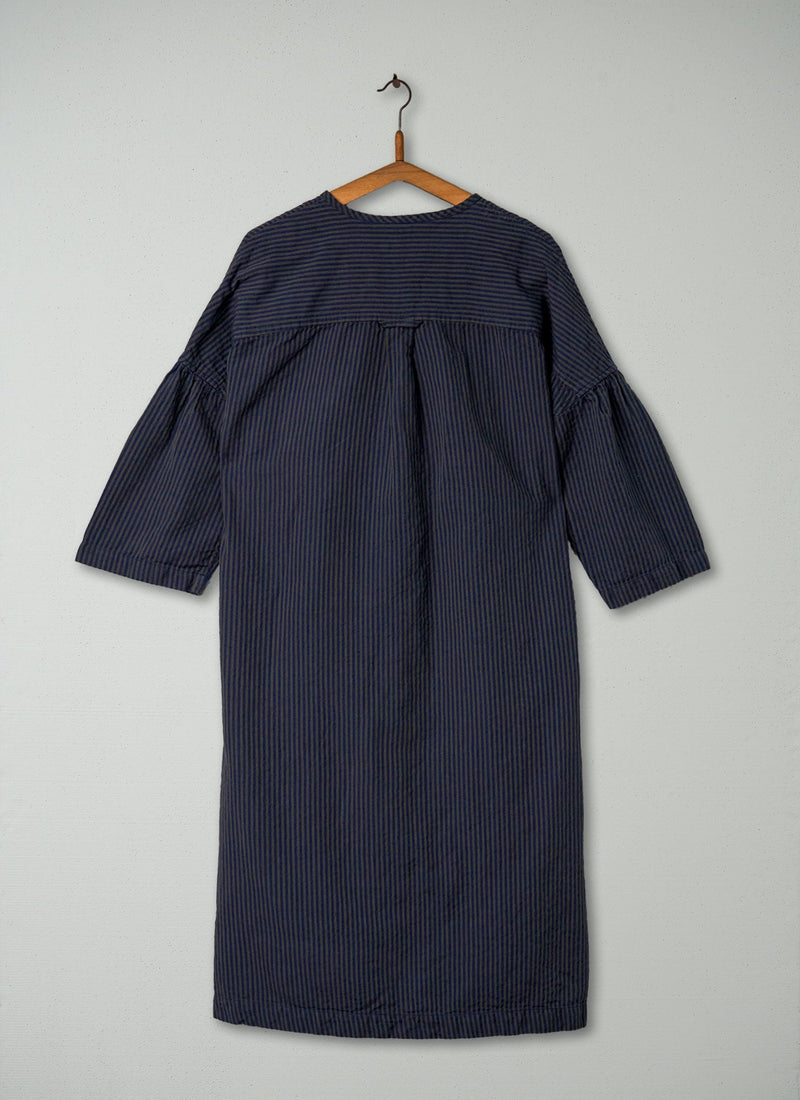 Reworn Cotton Linen Tunic Dress Size 12 (353) | Multi