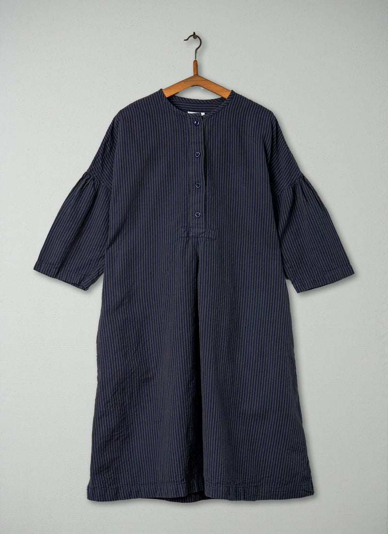 Reworn Cotton Linen Tunic Dress Size 12 (353) | Multi