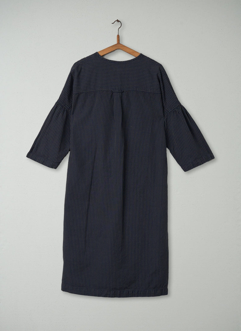Reworn Cotton Linen Shirt Dress Size 14 (290) | Multi