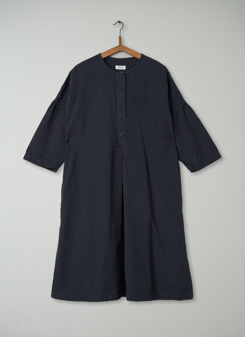 Reworn Cotton Linen Shirt Dress Size 14 (290) | Multi