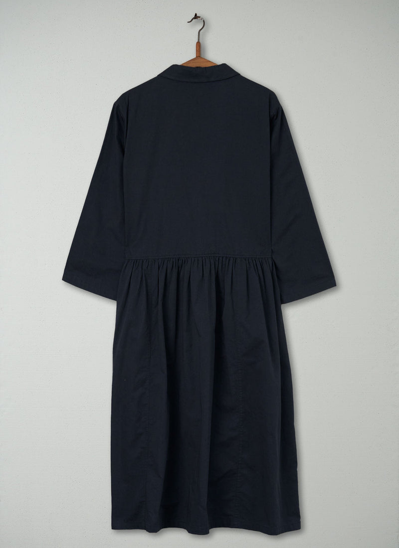 Reworn Twill Tie Front Dress Size 16 (491) | Navy