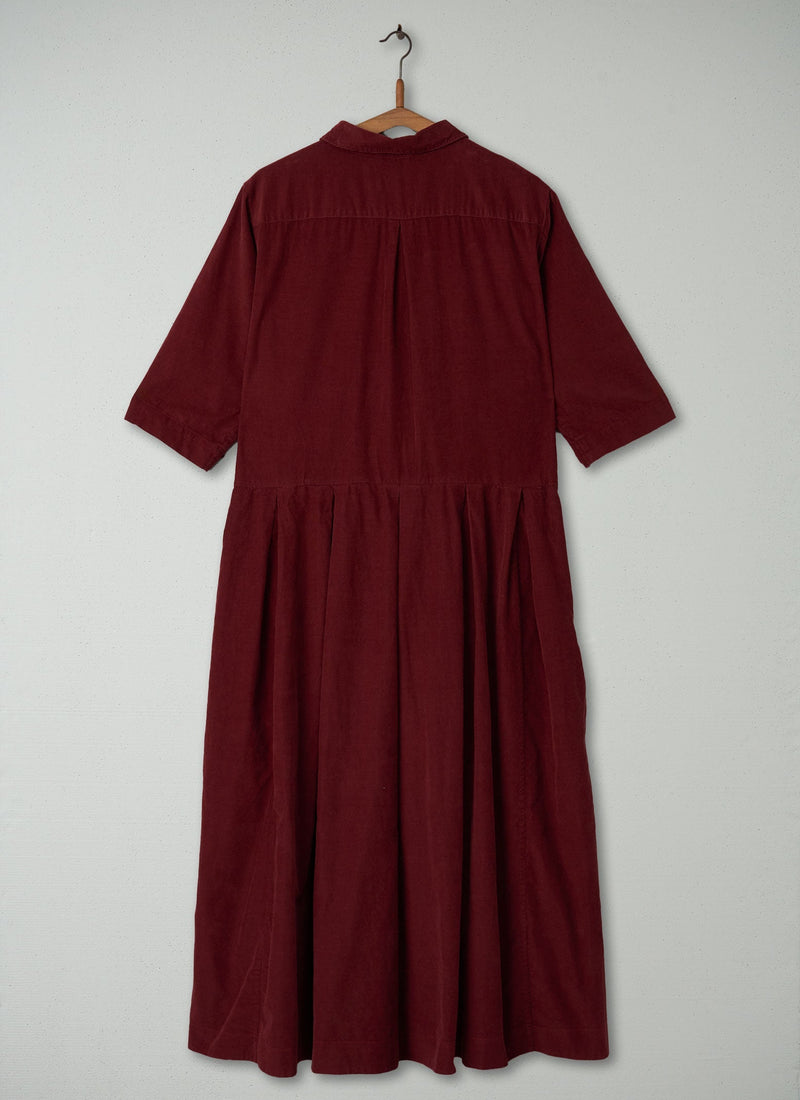 Reworn Needlecord Dress Size 18 (428) | Boysenberry