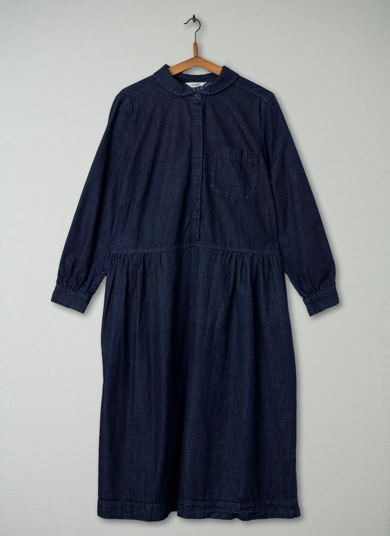 Reworn Denim Shirt Dress Size 16 (398) | Indigo