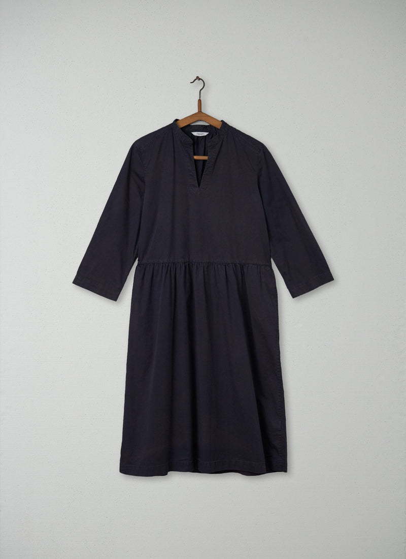 Reworn Gathered Waist Dress Size 12 (152) | Storm Blue