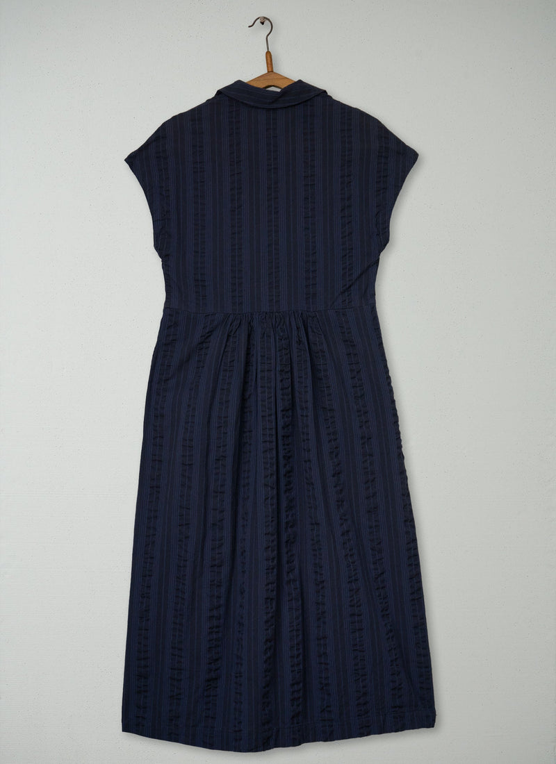 Reworn Stripe Cotton Dress Size 8 (1950) | Multi