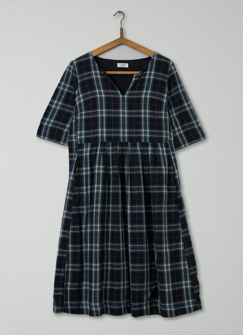 Reworn Madras Check Dress Size 12 (1169) | Multi