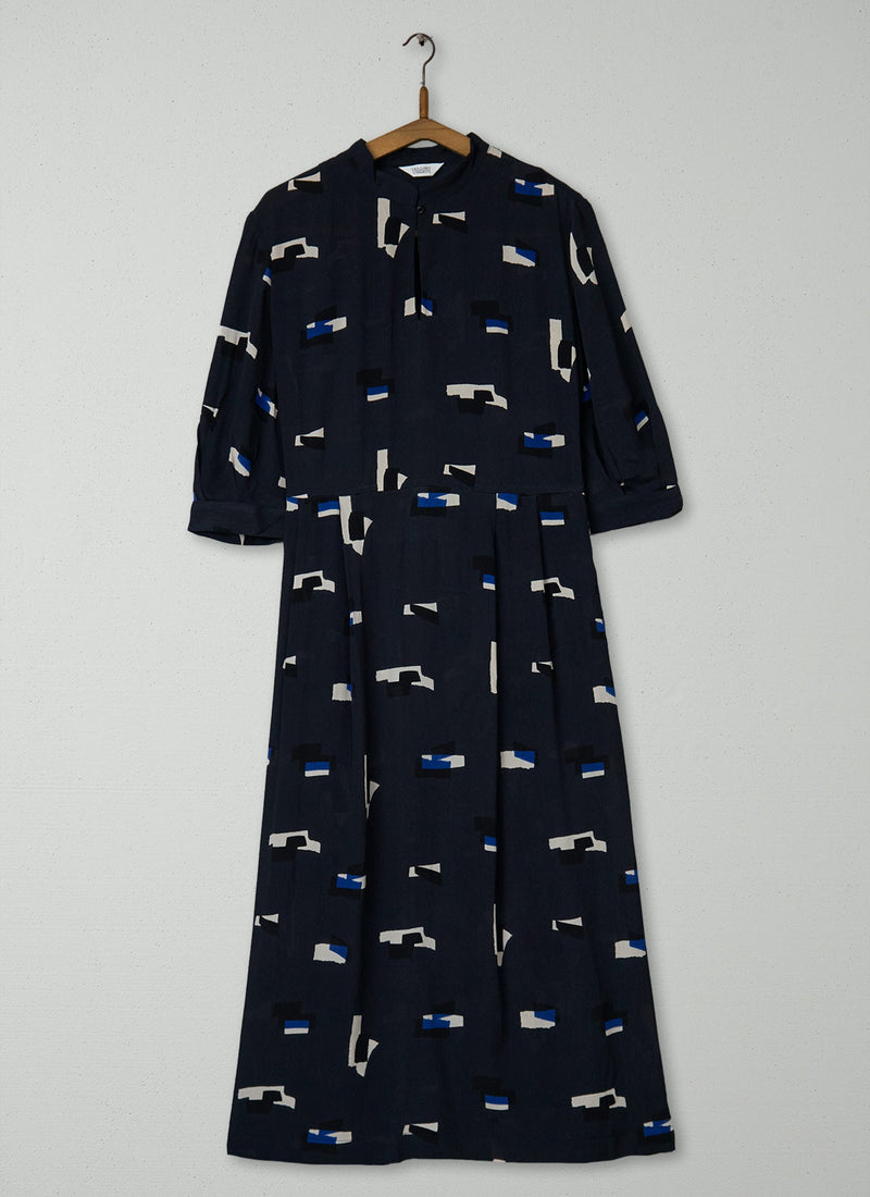 Reworn Collage Print Dress Size 16 (1417) | Multi