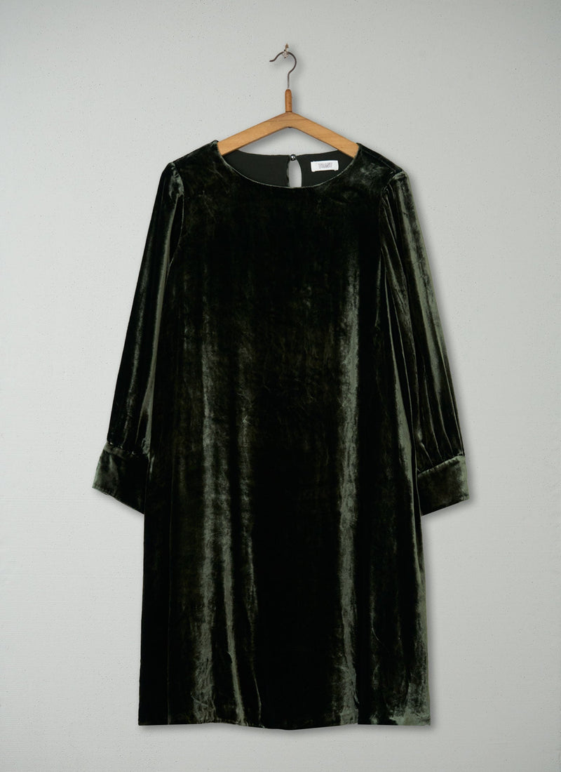 Reworn Silk Velvet Swingy Dress Size 8 (1331) | Spruce