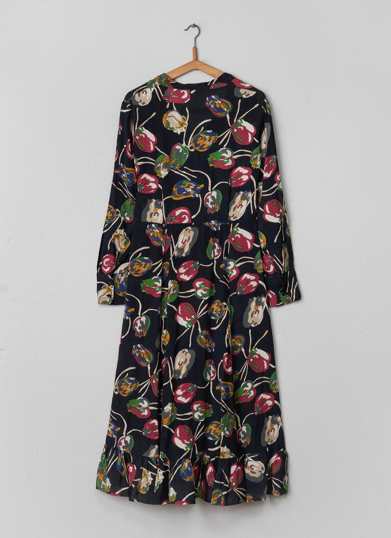 Reworn Tulip Print Dress Size 8 (1419) | Multi