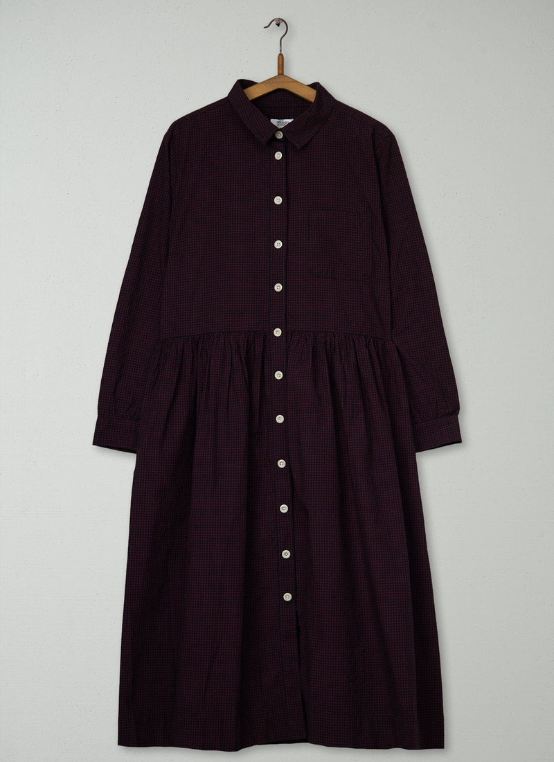 Reworn Check Cotton Shirt Dress Size 16 (1773) | Multi