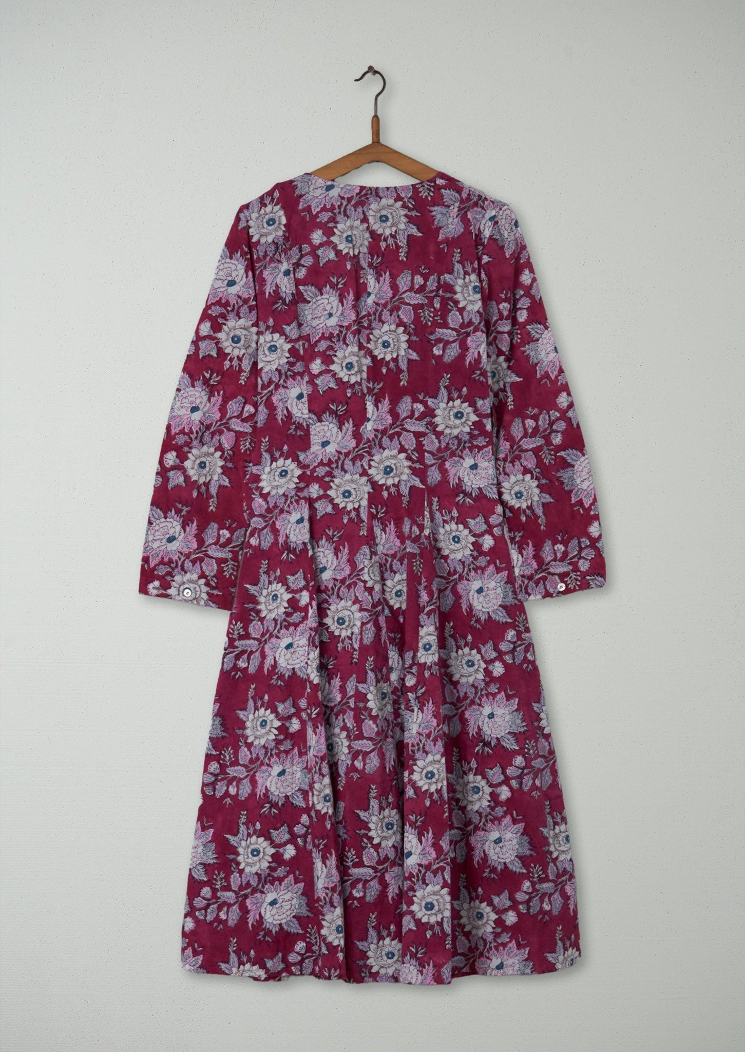 Reworn Cotton Wrap Print Dress Size 10 (1120) | Multi