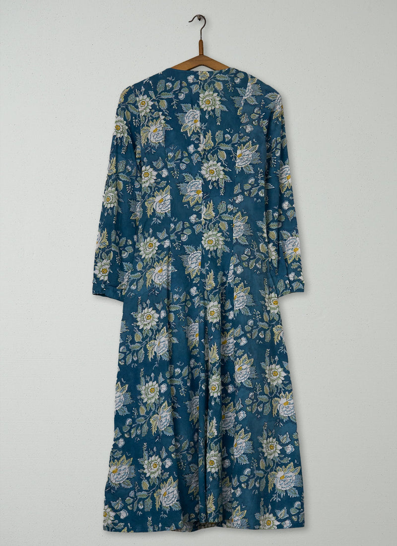Reworn Cotton Wrap Print Dress Size 8 (1496) | Multi