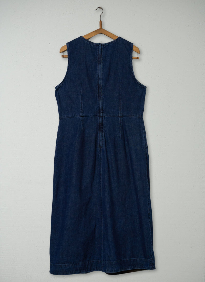 Reworn Denim Dress Size 10 (1274) | Indigo