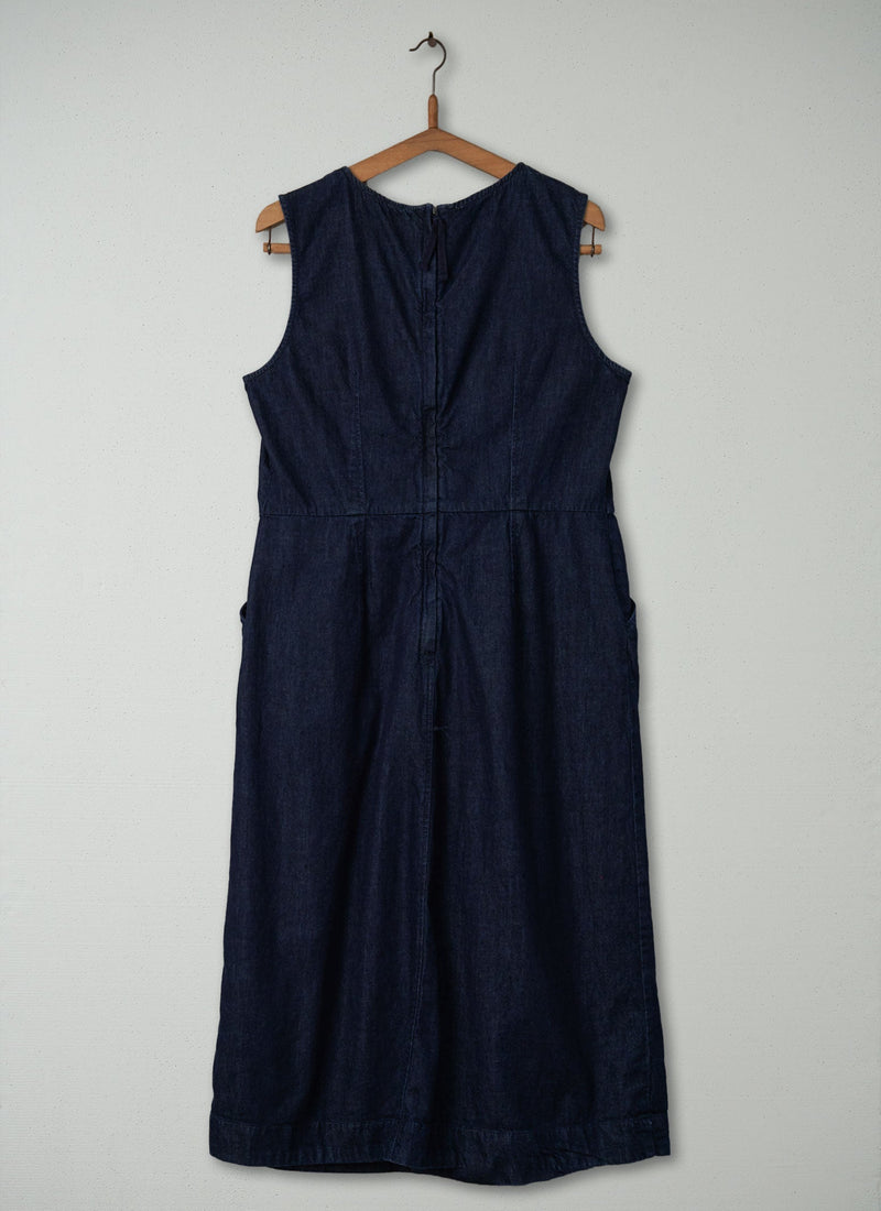 Reworn Denim Dress Size 16 (421) | Indigo