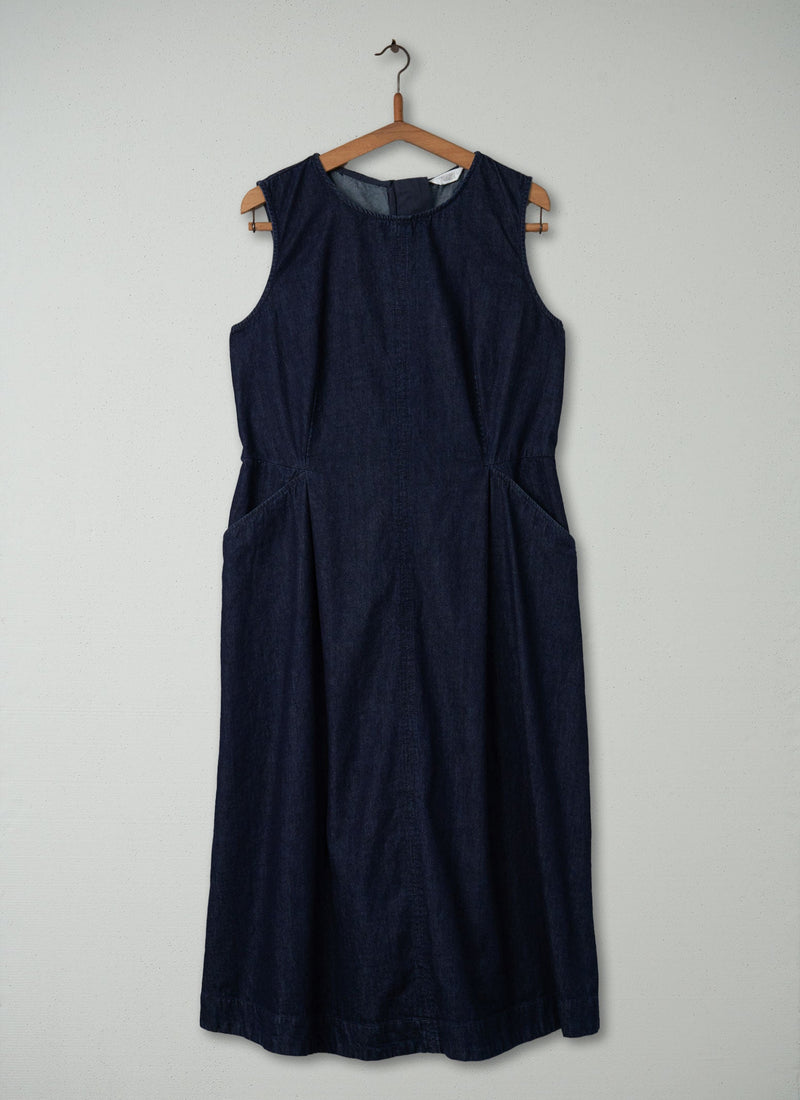 Reworn Denim Dress Size 16 (421) | Indigo