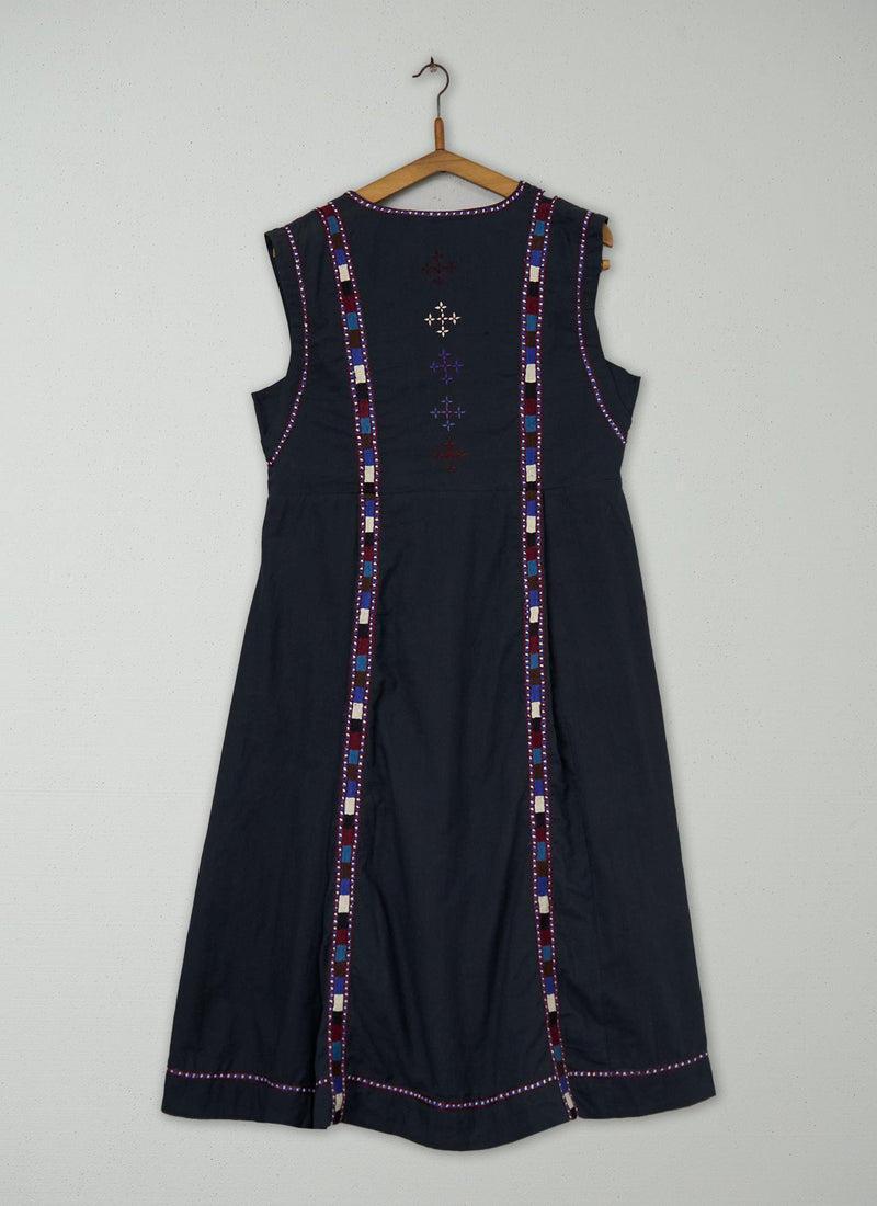 Reworn Embroidered Tunic Dress Size 12 (1867) | Multi
