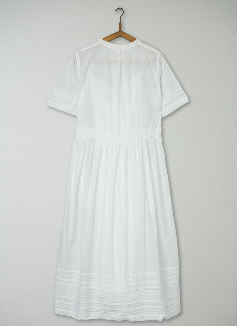 Reworn Pin Tuck Shirt Dress Size 8 (1722) | Ink Blue