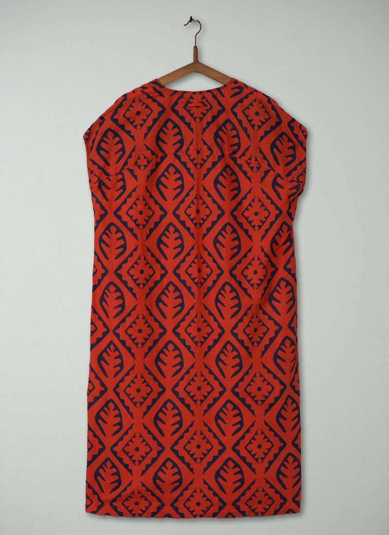 Reworn Tile Print Dress Size S (437) | Multi