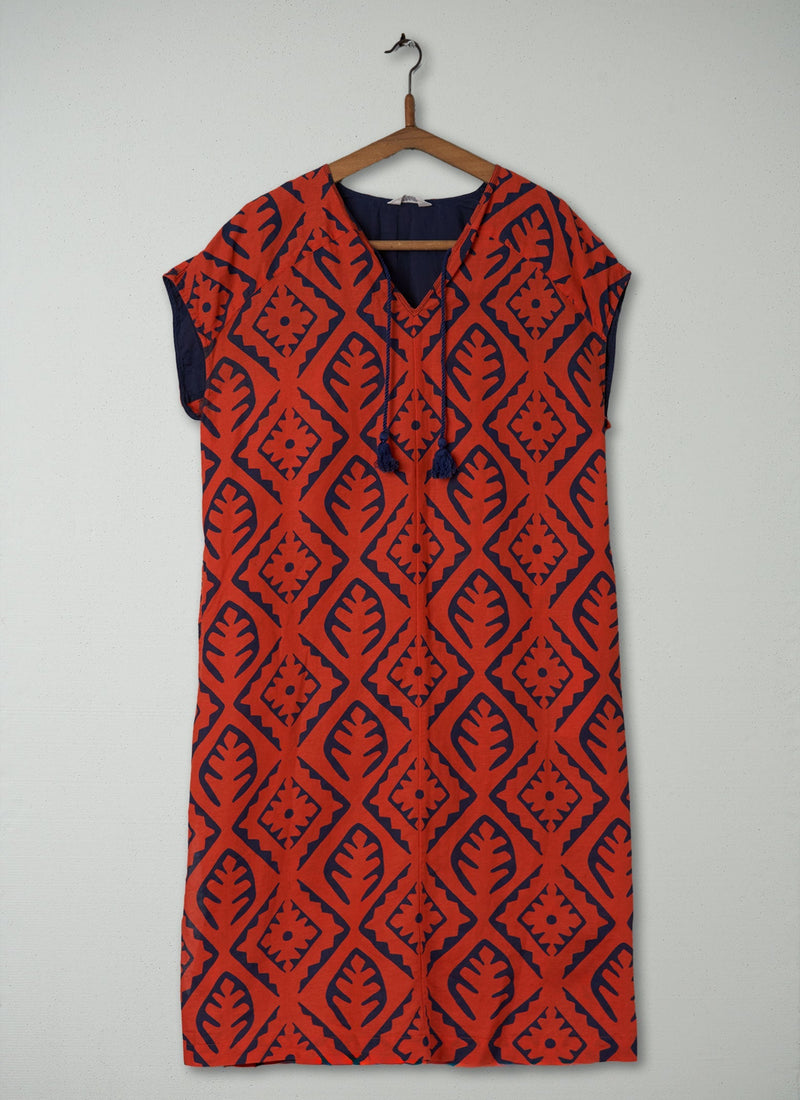 Reworn Tile Print Dress Size S (437) | Multi