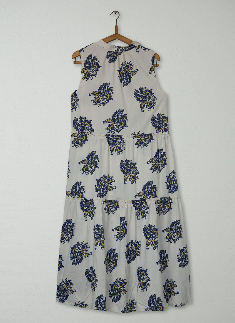 Reworn Paisley Print Dress Size 16 (2026) | Stone