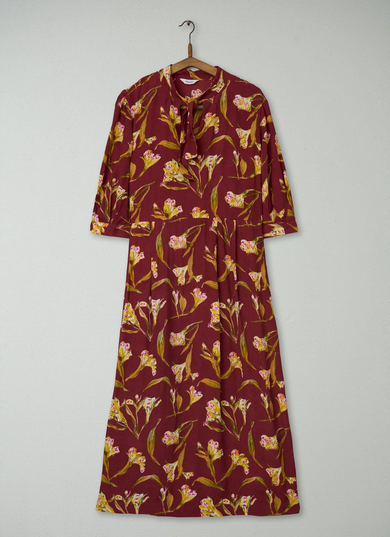 Reworn Tiger Lily Print Dress Size 10 (2198) | Multi