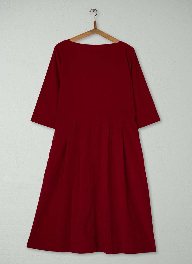 Reworn Needlecord Franca Dress Size 12 (1940) | Carmine